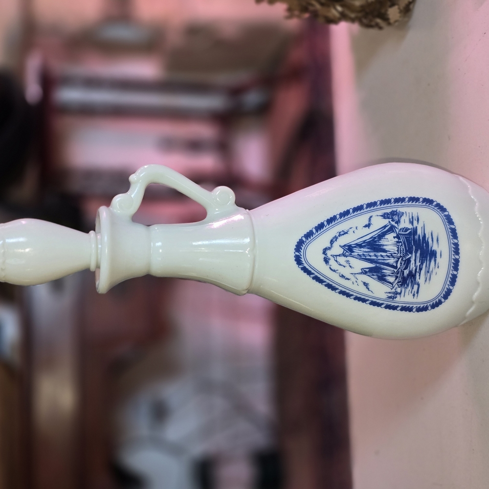 1960s Jim Beam Delft Blue & White Decanter